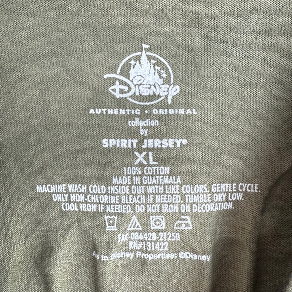 Disney Spirit Jersey XL Walt Disney World Tie Dye Green Long Sleeve Shirt New - Picture 4 of 6
